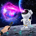Astronaut Galaxy Projector Night Light with Remote Control, 360° Adjustable Star Projector Lamp, 8 Nebula Modes LED Space Light for Kids Bedroom, Gaming Room & Home Decoration